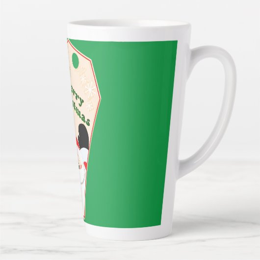 Vrolijk kerstfeest vanuit het Label van Santa Gift Latte Mok (Rechts)
