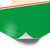 Vrolijk kerstfeest vanuit het Label van Santa Gift Perfect Poster (Hoek)