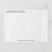 Vrolijk kerstfeest vanuit het land Bluffton SC Feestdagenkaart (Achterkant)