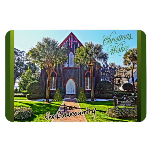 Vrolijk kerstfeest vanuit het land Bluffton SC Magneet (Horizontaal)