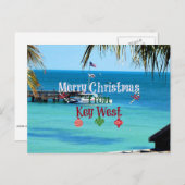 Vrolijk kerstfeest vanuit Key West Feestdagenkaart (Voorkant / Achterkant)