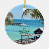 Vrolijk kerstfeest vanuit Key West, FL Keramisch Ornament (Voorkant)