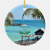 Vrolijk kerstfeest vanuit Key West, FL Keramisch Ornament (Achterkant)