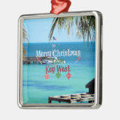 Vrolijk kerstfeest vanuit Key West Metalen Ornament (Links)