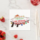 Vrolijk kerstfeest vanuit Las Vegas Paper Napkin Servet (Insitu)