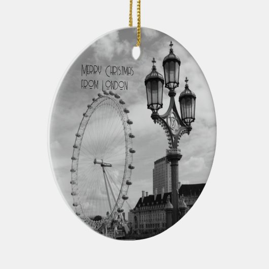 Vrolijk kerstfeest vanuit Londen Ornament (Rechts)