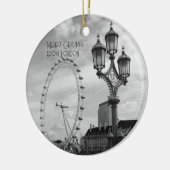 Vrolijk kerstfeest vanuit Londen Ornament (Links)