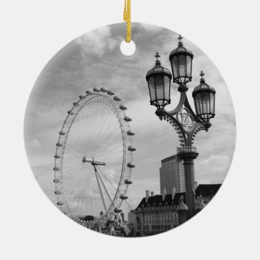 Vrolijk kerstfeest vanuit Londen Ornament (Achterkant)