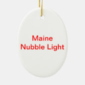 Vrolijk kerstfeest vanuit Maine Keramisch Ornament (Achterkant)