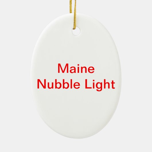 Vrolijk kerstfeest vanuit Maine Keramisch Ornament (Achterkant)