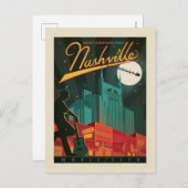 Vrolijk kerstfeest vanuit Nashville Briefkaart (Voorkant / Achterkant)