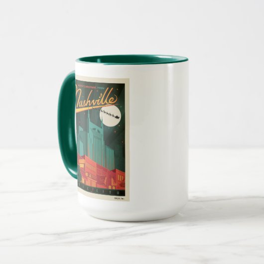 Vrolijk kerstfeest vanuit Nashville Mok (Voorkant links)