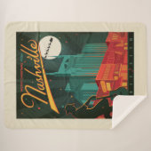 Vrolijk kerstfeest vanuit Nashville Sherpa Deken (Voorkant (horizontaal))