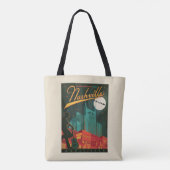 Vrolijk kerstfeest vanuit Nashville Tote Bag (Achterkant)