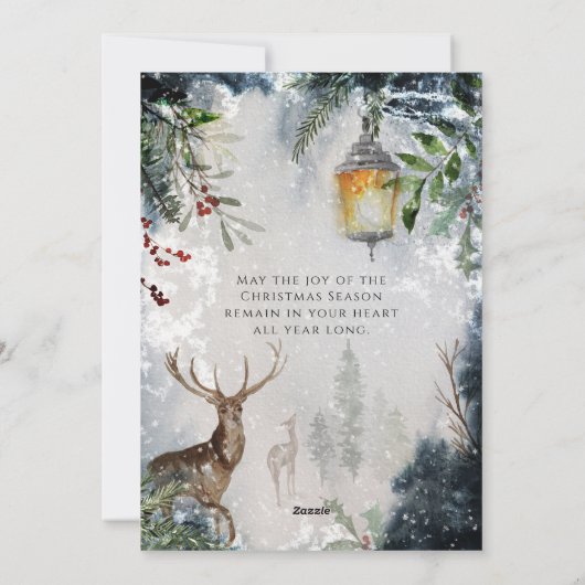 Vrolijk kerstfeest vanuit New Home Feestdagenkaart (Achterkant)