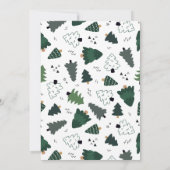 Vrolijk kerstfeest vanuit New Home-kerstbomen Aankondiging (Achterkant)