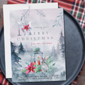 Vrolijk kerstfeest vanuit New Home Misty Winter Fo Aankondiging