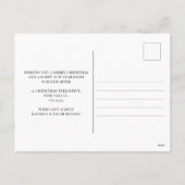 Vrolijk kerstfeest vanuit New Home Misty Winter Fo Feestdagenkaart (Achterkant)