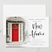 Vrolijk kerstfeest vanuit New Home Photo Overlay Feestdagenkaart (Voorkant / Achterkant)