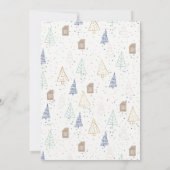 Vrolijk kerstfeest vanuit New Home Scandinavian Fo Aankondiging (Achterkant)