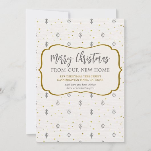 Vrolijk kerstfeest vanuit New Home Scandinavian Pi Aankondiging (Voorkant)