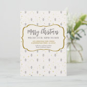 Vrolijk kerstfeest vanuit New Home Scandinavian Pi Aankondiging (Staand voorkant)