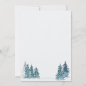 Vrolijk kerstfeest vanuit New Home Winter Forest M Aankondiging (Achterkant)