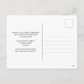 Vrolijk kerstfeest vanuit New Home Winter Forest M Feestdagenkaart (Achterkant)