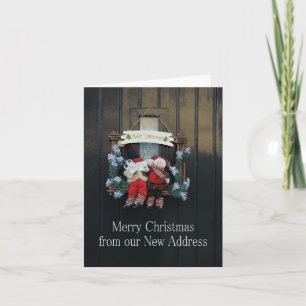Vrolijk kerstfeest vanuit Nieuw adres Feestdagen Kaart