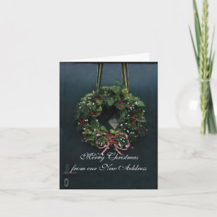 Vrolijk kerstfeest vanuit Nieuw adres Feestdagen Kaart