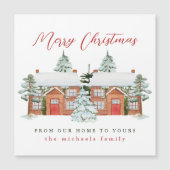 Vrolijk kerstfeest vanuit ons huis naar uw Magneti (Voorkant)