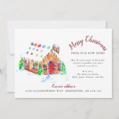 Vrolijk kerstfeest vanuit ons nieuwe adres voor th aankondiging (Voorkant)