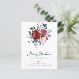 Vrolijk kerstfeest vanuit ons nieuwe thuis feestdagenkaart