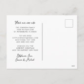 Vrolijk kerstfeest vanuit ons nieuwe thuis feestdagenkaart (Achterkant)