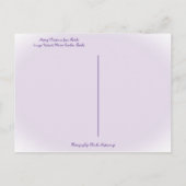 Vrolijk kerstfeest vanuit Sunny Florida Purple Flo Briefkaart (Achterkant)