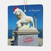 Vrolijk kerstfeest vanuit Sunny St. Augustine Flor Keramisch Ornament (Links)
