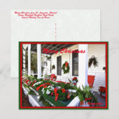 Vrolijk kerstfeest vanuit Sunny St Augustine Flori Feestdagenkaart (Voorkant / Achterkant)