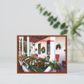 Vrolijk kerstfeest vanuit Sunny St Augustine Flori Feestdagenkaart (Staand voorkant)