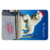 Vrolijk kerstfeest vanuit Sunny St Augustine Flori Magneet (Horizontaal)