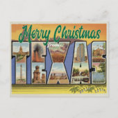 Vrolijk kerstfeest vanuit Texas  Briefkaart (Voorkant)