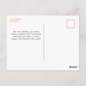 Vrolijk kerstfeest vanuit Texas One Foto Briefkaart (Achterkant)