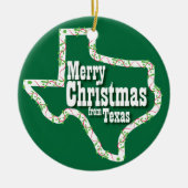 Vrolijk kerstfeest vanuit Texas Ornament (Voorkant)