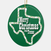 Vrolijk kerstfeest vanuit Texas Ornament (Links)