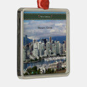 Vrolijk kerstfeest vanuit Vancouver Metalen Ornament (Rechts)