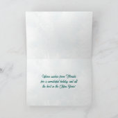 Vrolijk kerstfeest vanuit Vero Beach Florida Ocean Feestdagen Kaart (Binnen)