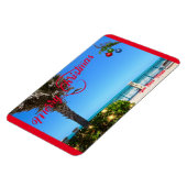Vrolijk kerstfeest vanuit Vero Beach Florida Ocean Magneet (Linkerzijde)