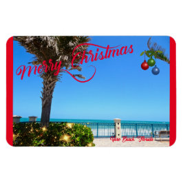 Vrolijk kerstfeest vanuit Vero Beach Florida Ocean Magneet