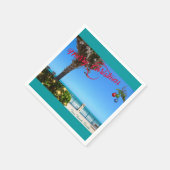 Vrolijk kerstfeest vanuit Vero Beach Florida Ocean Servet (Hoek)