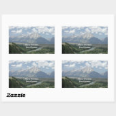 Vrolijk kerstfeest vanuit Wyoming Rechthoekige Sticker (Vel)