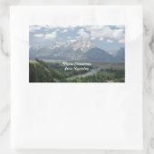 Vrolijk kerstfeest vanuit Wyoming Rechthoekige Sticker (Tas)